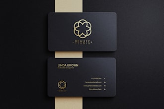 create a luxury, elegant, and unique business card