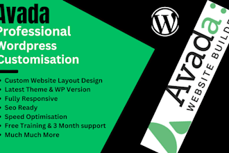 design stunning wordpress website,avada theme customization