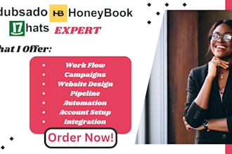 setup honeybook automations dubsado workflows 17hats CRM account