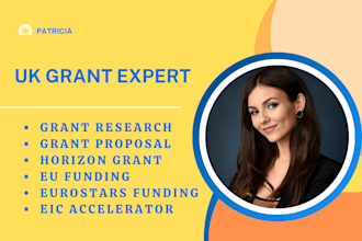 do grant writing, grant proposal for UK, horizon, eu funding applications, eic