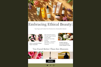 design professional mailchimp email template newsletter