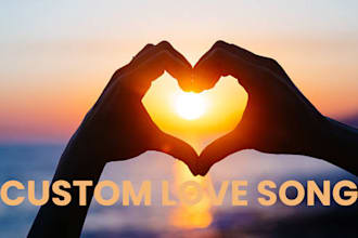 produce custom love song as a female emotional and sooth love singer