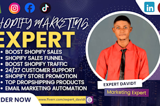boost shopify sales, shopify marketing promotion or ecommerce marketing