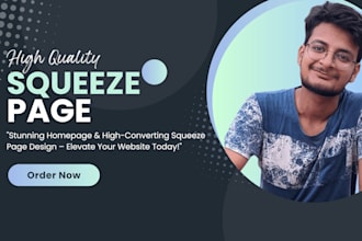 create a stunning homepage design or effective squeeze page