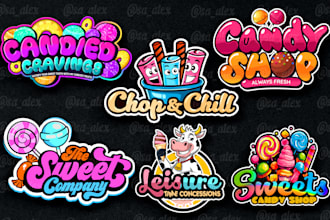do ice cream,candy,chocolate,bakery,sweets,treat or 3d logo