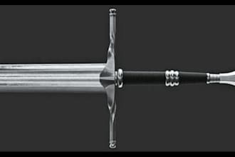 create sword model, 3d game weapons modelling, weapon for 3d printing