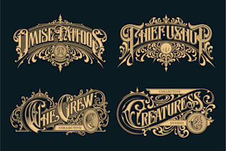 design custom lettering victorian style