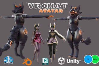 make 3d model vrchat avatar furry nsfw model 3d character protogen avatar anime
