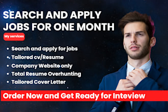 search and apply jobs for one month