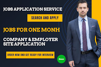 search and apply jobs for one month