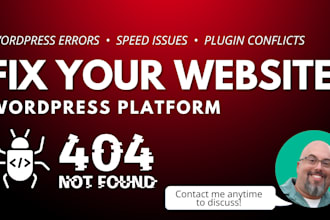fix wordpress errors, speed issues, and plugin conflicts