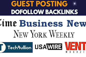 do seo backlinks guest post on timebusinessnews, vents magazine, techbullion