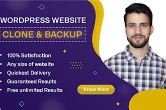 clone your existing website to wordpress for easy management