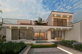 create modern 3d house exteriors with 3ds max and lumion