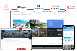 build hotel booking website,short rental website, airbnb,vacation rental website