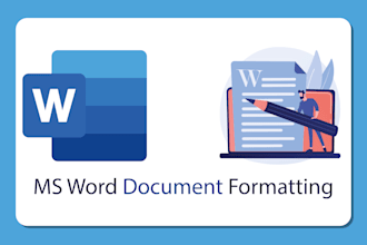 format, edit, design, create microsoft ms word document