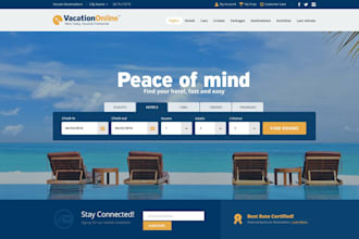 design travel website, hotel, travel tour booking wordpress website travelpayout