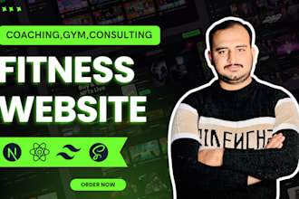 do website development of fitness website and gym website