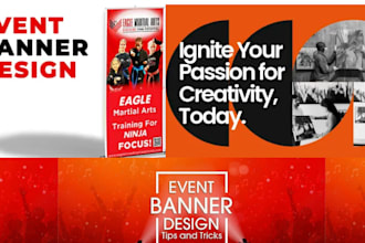 design an amazing event cover, flyer, banner or eventbrite