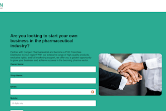 build landing page for pharmaceutical