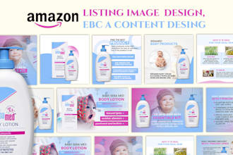 creative listing images, amazon ebc and infographic designs