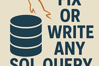 fix or wite any sql query