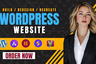 build, rebuild, redesign wordpress website design or wordpress