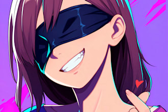 draw anime profile pictures for twitch, discord, and youtube