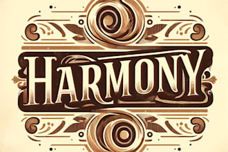 make a logo in a vintage style