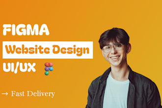 create a figma design, figma website design and UX design