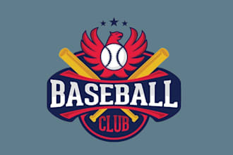 do baseball soccer basketball and sports logo design in 24 h