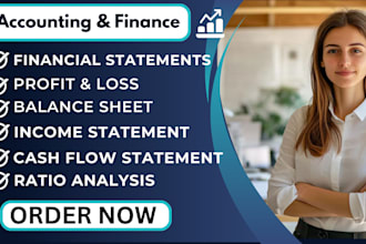 prepare financial statements, profit and loss, balance sheet and cash flow