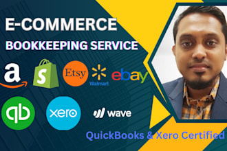 do ecommerce bookkeeping for amazon, shopify, walmart, ebay, tiktok
