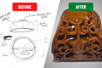 do any custom wood carving in any design, dimensions, and measurements