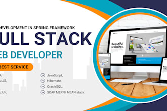 do website development as full stack web developer, backend frontend developer