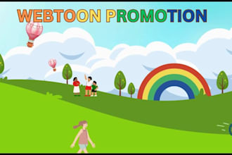 promote your webtoon, tapas, manga, webnovel, comic