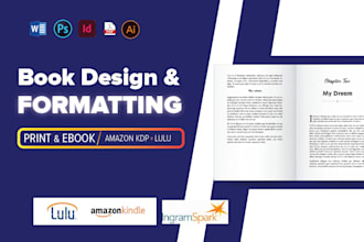 book formatting and layout design print and ebook ingram spark amazon kdp lulu