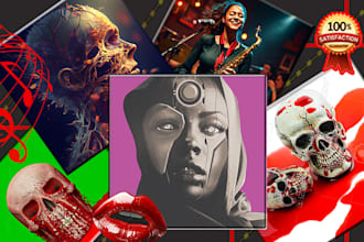 design stunning mixtape or single music album cover
