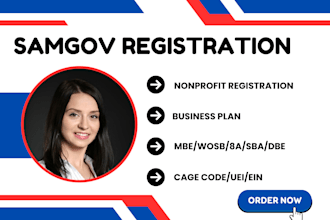 reinstate your 501c3, get mbe, wosb, cage code, uei, sam gov, business plan