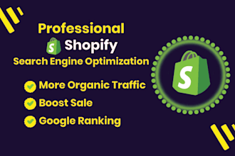 shopify store SEO to increase organic traffic
