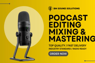 edit mix and master your podcast audio book webinars