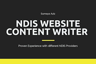 write high quality content on ndis related topics