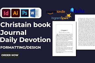 format, design amazon prayer book, daily devotion, christian book, journal KDP