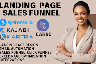 carrd website design kajabi landing page systeme io kartra sales funnel carrd co