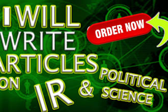 write articles on ir and pol sci