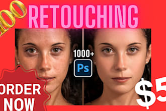 do photo retouching image and skin retouching in photoshop