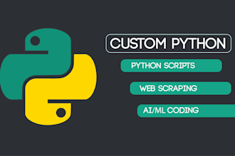 do python bot, ai coding, web scraper and data mining