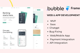 be your bubble developer for bubble io web app bubble website mvp saas framer
