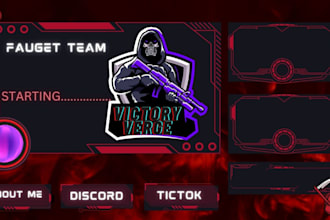 create a unique, modern twitch overlay