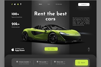 car rental website automotive website car wash car detailing dealership